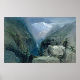 Poster Paisagem da montanha