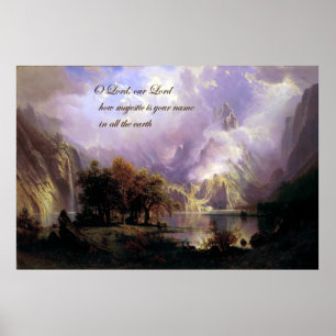 Póster Paisagem da montanha rochosa