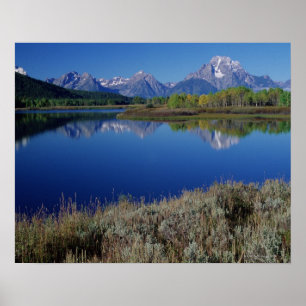 Póster Paisagem da montanha - Wyoming
