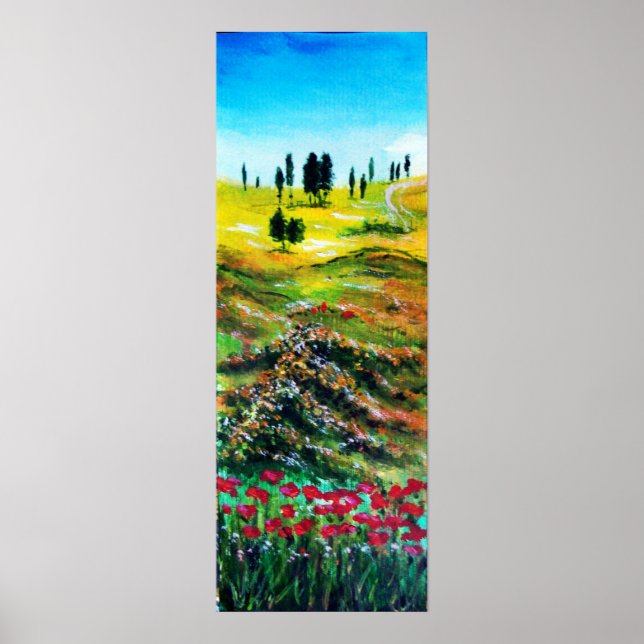 POSTER PAISAGEM DA TOSCANA COM PAPOULAS (Frente)