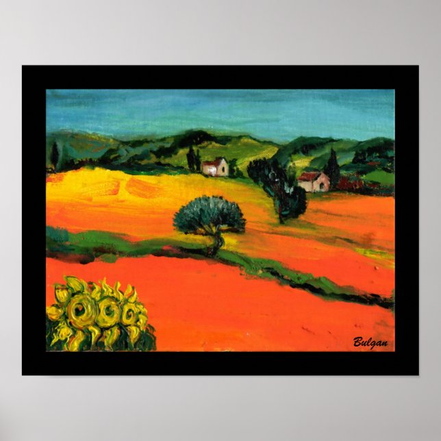 POSTER PAISAGEM DA TÚSCULA COM FANTASIA (Frente)