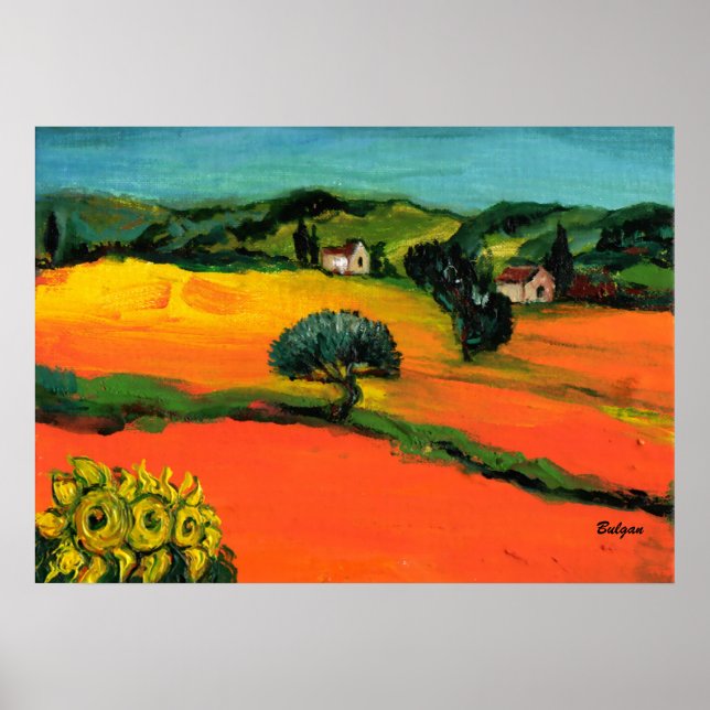 PÓSTER PAISAGEM DA TÚSCULA COM FANTASIA (Frente)