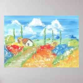 Poster Paisagem da vastidão da Toscana