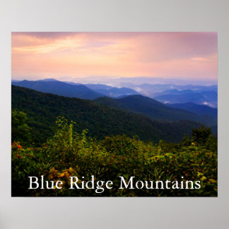 Poster Paisagem das Montanhas da Cordilheira Azul Cênico