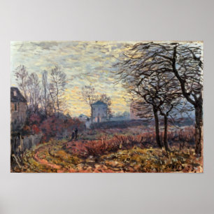Póster Paisagem de Alfred Sisley perto de Louveciennes