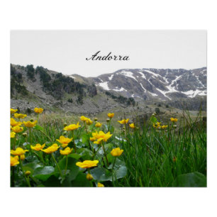 Póster paisagem de Andorra