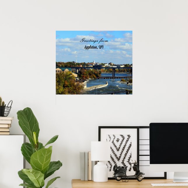Poster paisagem de Appleton, Wisconsin (Escritório em casa)