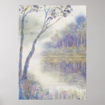 Paisagem de Aquarela Pacífica