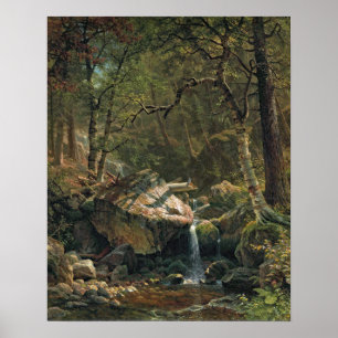 Poster Paisagem de Bierstadt Mountain Brook