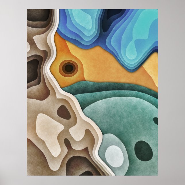 Poster Paisagem de Camadas (Frente)