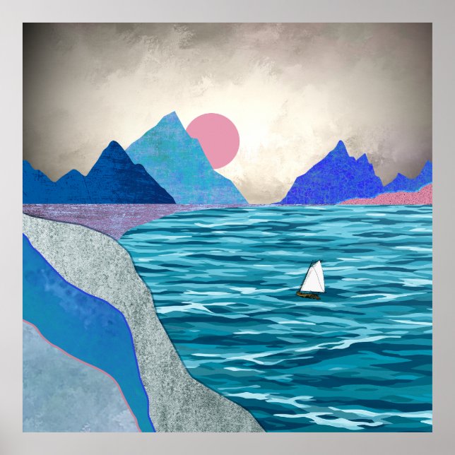Poster Paisagem de Cave-vela (Frente)