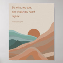 Paisagem de Citação de Escrituras Arte de Parede N