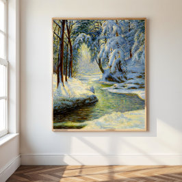 Poster Paisagem de inverno,