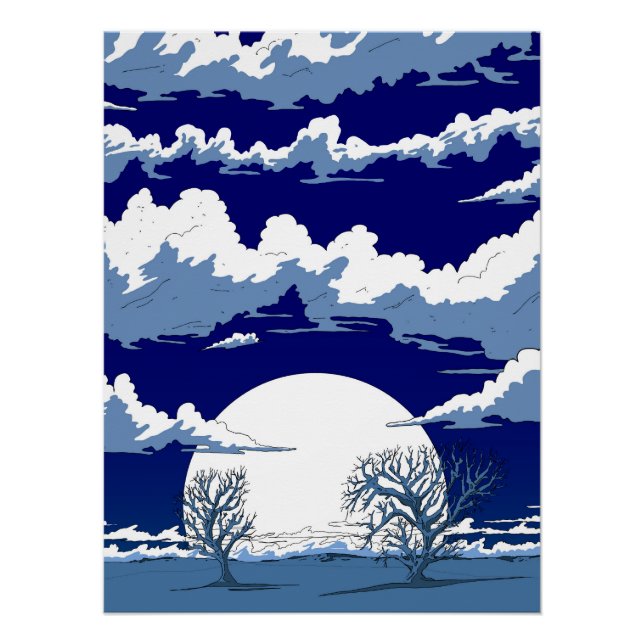 Póster Paisagem de Inverno (Frente)