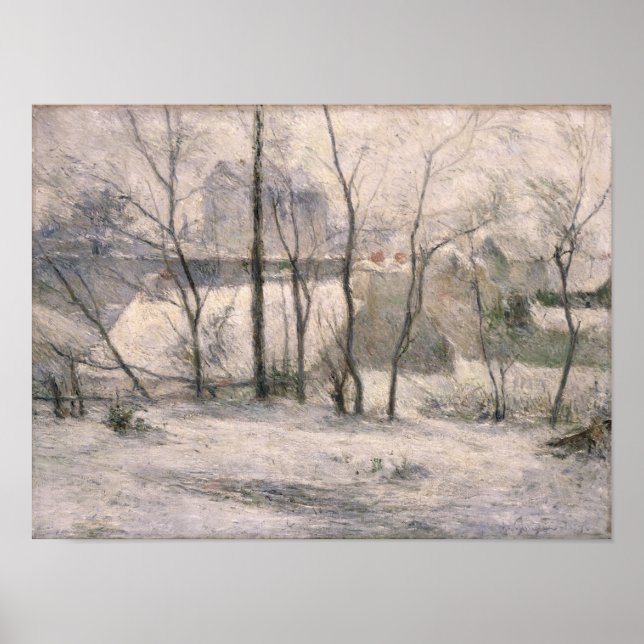 Póster Paisagem de inverno, 1879 (Frente)