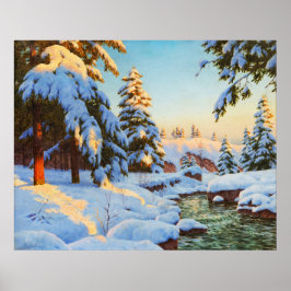 Poster Paisagem de inverno, Bessonof