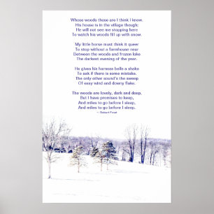 Poster Paisagem de inverno de neve