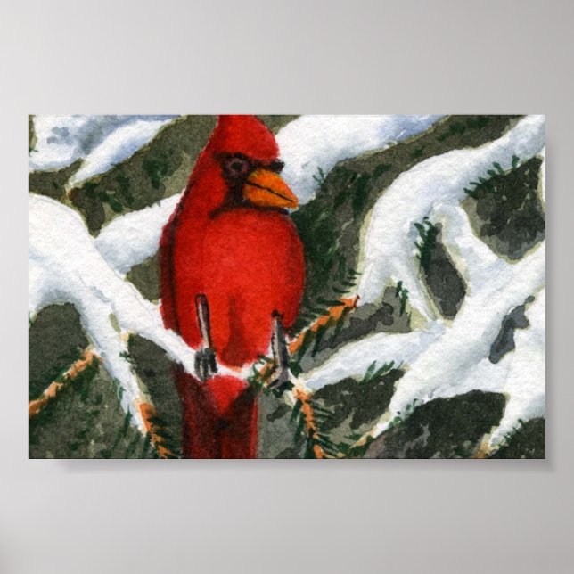 Poster Paisagem de inverno MiniPoster (Frente)