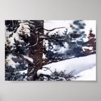 Póster Paisagem de inverno MiniPoster