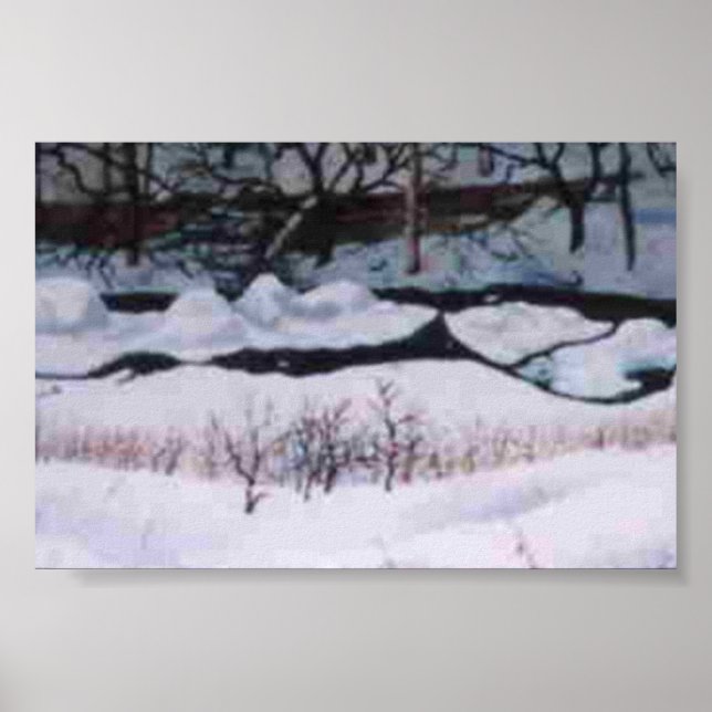 Póster Paisagem de inverno MiniPoster (Frente)