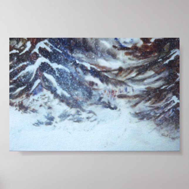 Poster Paisagem de inverno MiniPoster (Frente)