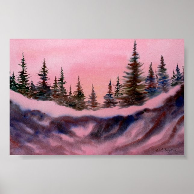 Poster Paisagem de inverno MiniPoster (Frente)