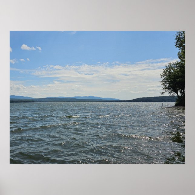 Poster Paisagem de lago (Frente)