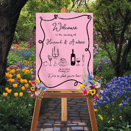 Poster Paisagem de Mesa de Casamento de Hannah