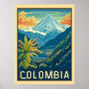 Poster Paisagem de Montanha Colombiana