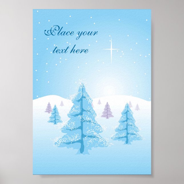 Poster Paisagem de Natal (Frente)