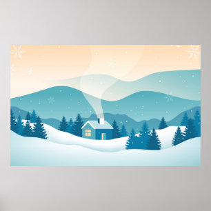 Poster Paisagem de Neve