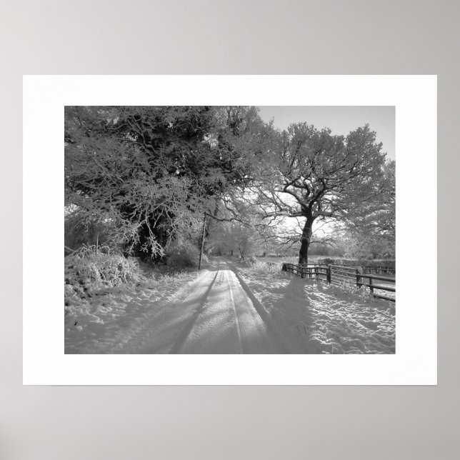 Poster Paisagem de Neve: Cheshire (Frente)