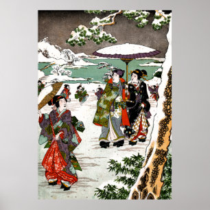 Poster Paisagem de Neve Japonesa