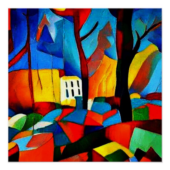 Póster Paisagem de outono 1 (Frente)