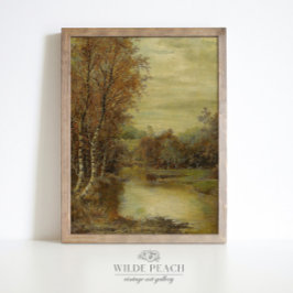 Poster Paisagem de outonoÁrvores de safra