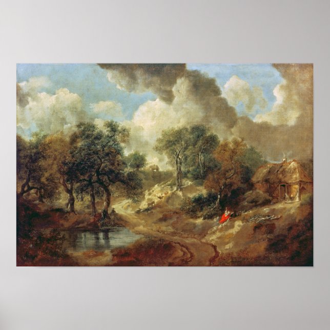 Póster Paisagem de Suffolk, 1748 (Frente)