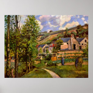 Poster Paisagem de Trabalho de Arte Pissarro