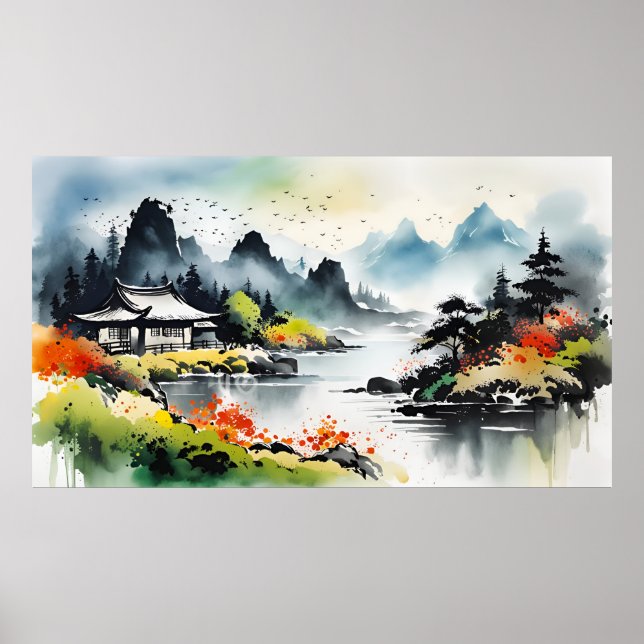 Poster Paisagem de Verão (Frente)