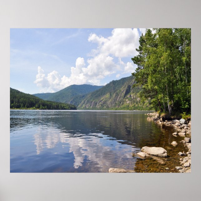 Póster Paisagem de Verão com Rio (Frente)