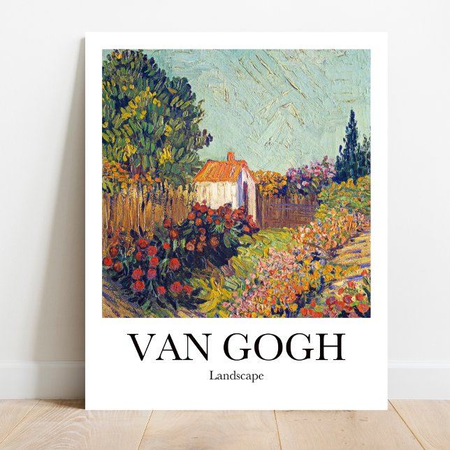 Poster Paisagem de Vincent van Gogh (Own a Van Gogh Landscape! Vibrant colors, museum-quality)