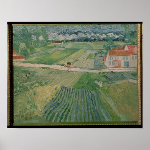 Poster Paisagem de Vincent van Gogh em Auvers