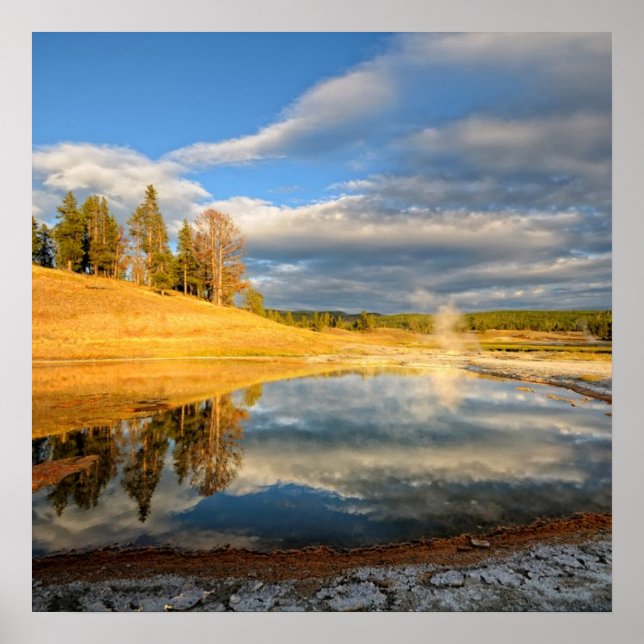 Poster Paisagem de Yellowstone (Frente)