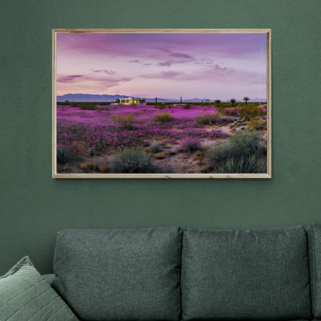 Poster Paisagem do Deserto na Arte Bloom AI | Fotorrealís (Criador carregado)