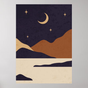 Poster Paisagem do dia e da noite