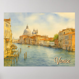 Poster Paisagem do Grande Canal de Veneza
