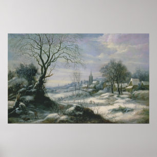 Póster Paisagem do inverno