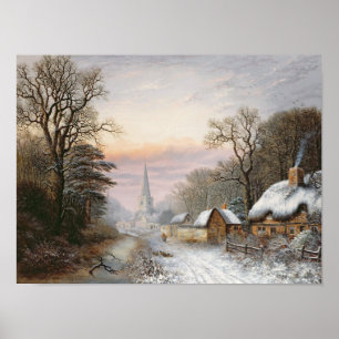 Póster Paisagem do inverno, 1869