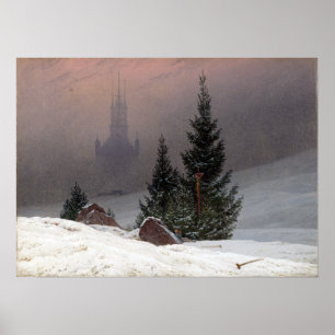Poster Paisagem do inverno de Caspar David Friedrich