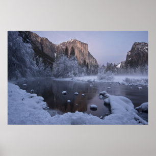 Poster Paisagem do inverno de Yosemite