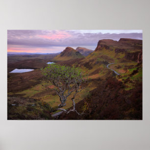 Poster Paisagem do nascer do sol de Quiraing em Skye